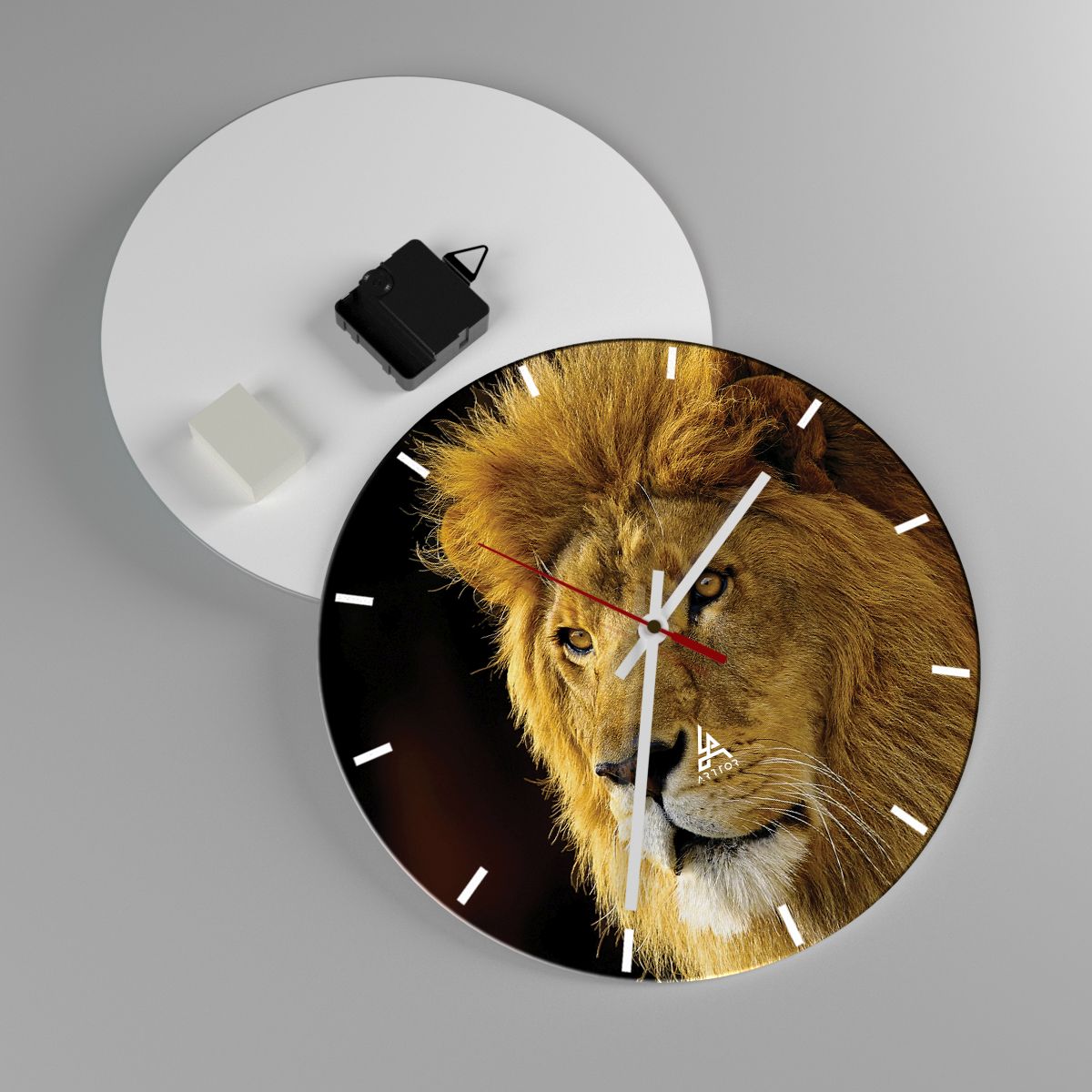 Horloge murale  Animaux, Horloge murale Lion, Horloge murale La Nature, Horloge murale Prédateur, Horloge murale Afrique