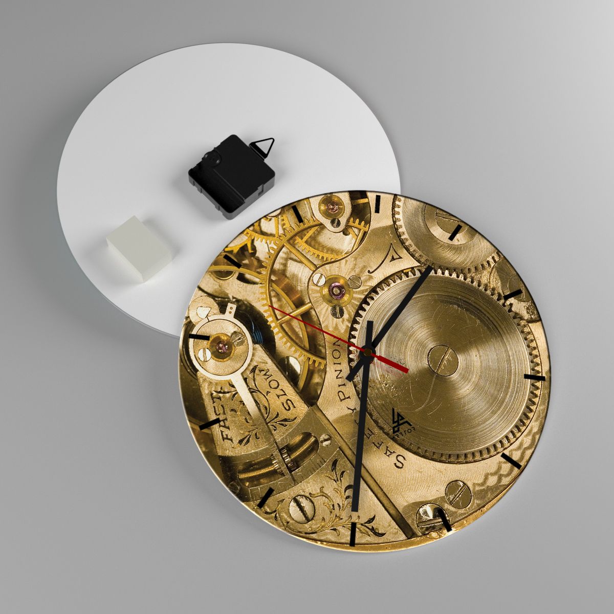 Nástenné hodiny Hodiny, Nástenné hodiny Mechanizmus Hodín, Nástenné hodiny Vintage, Nástenné hodiny Čas, Nástenné hodiny Zlatý Mechanizmus