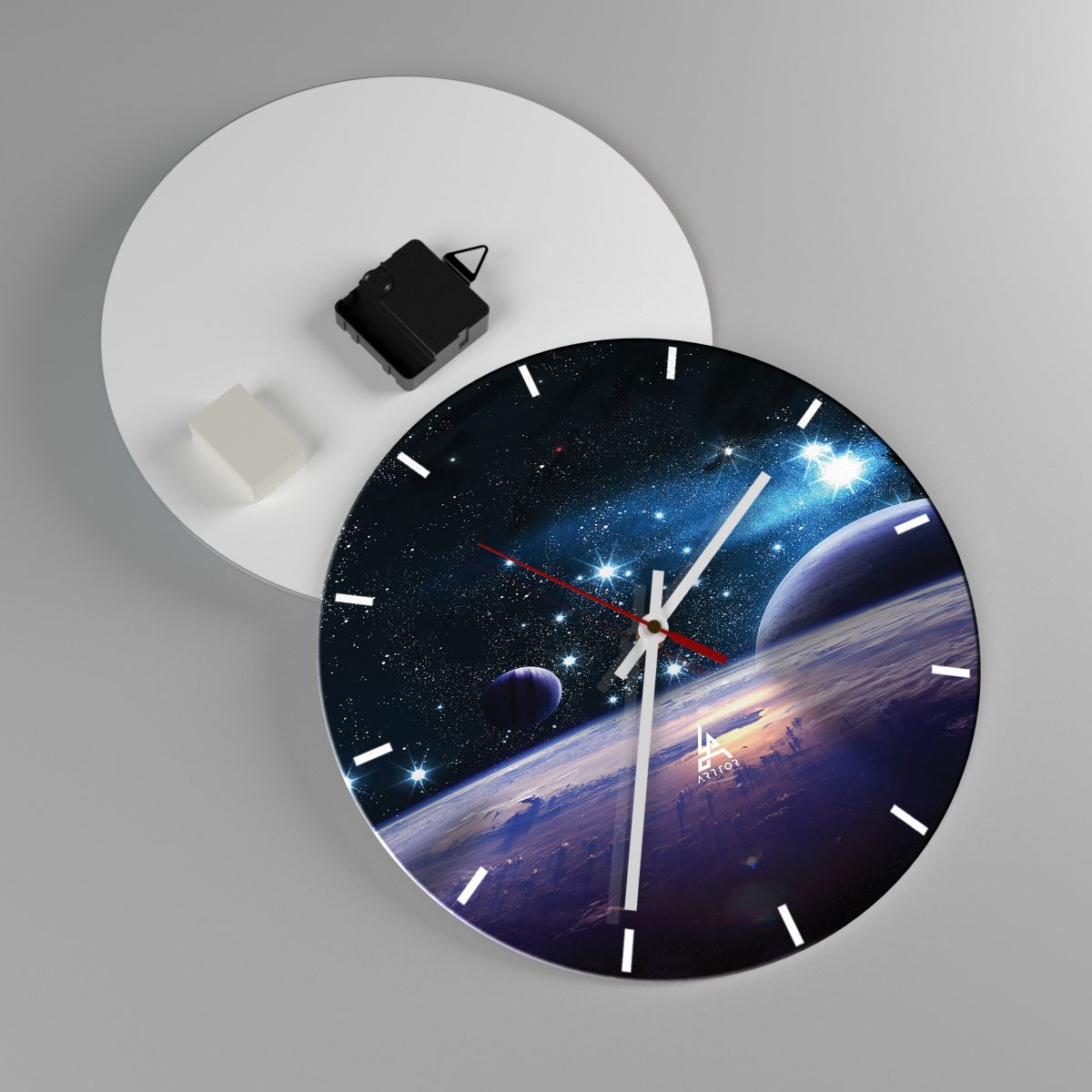 Reloj de pared Cosmos, Reloj de pared Planeta Tierra, Reloj de pared Universo, Reloj de pared Las Estrellas, Reloj de pared Fantasía