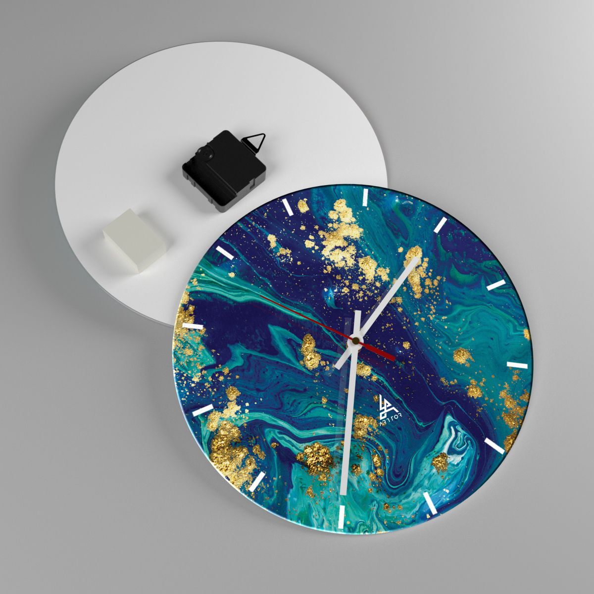 Reloj de pared Abstracción, Reloj de pared Arte, Reloj de pared Gráficos, Reloj de pared Arte Artístico, Reloj de pared Arte Moderno