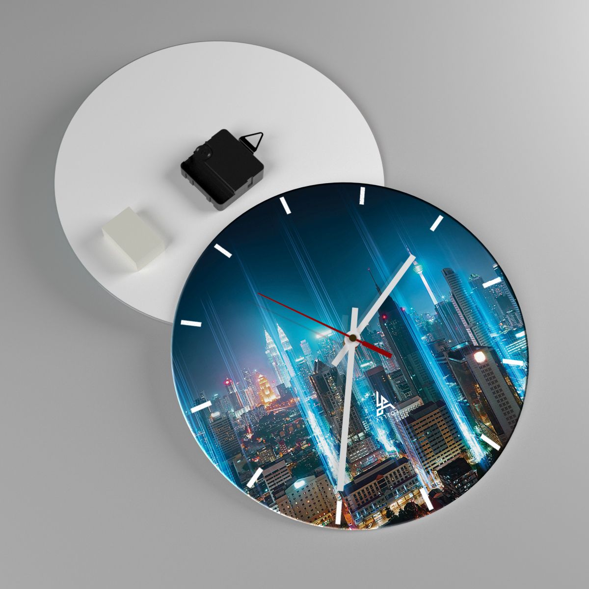 Reloj de pared Ciudad, Reloj de pared Arquitectura, Reloj de pared Viajes, Reloj de pared Asia, Reloj de pared Ciudad De Noche