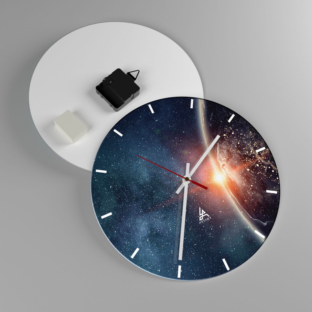 Horloge murale Cosmos, Horloge murale Galaxie, Horloge murale Univers, Horloge murale Abstraction, Horloge murale Planètes