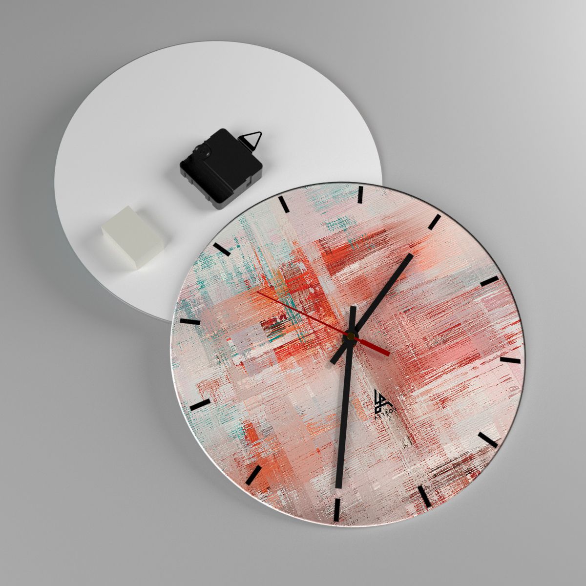 Nástenné hodiny Abstrakcia, Nástenné hodiny Umenie, Nástenné hodiny Maľovanie, Nástenné hodiny Moderné Umenie, Nástenné hodiny Moderný Vzor