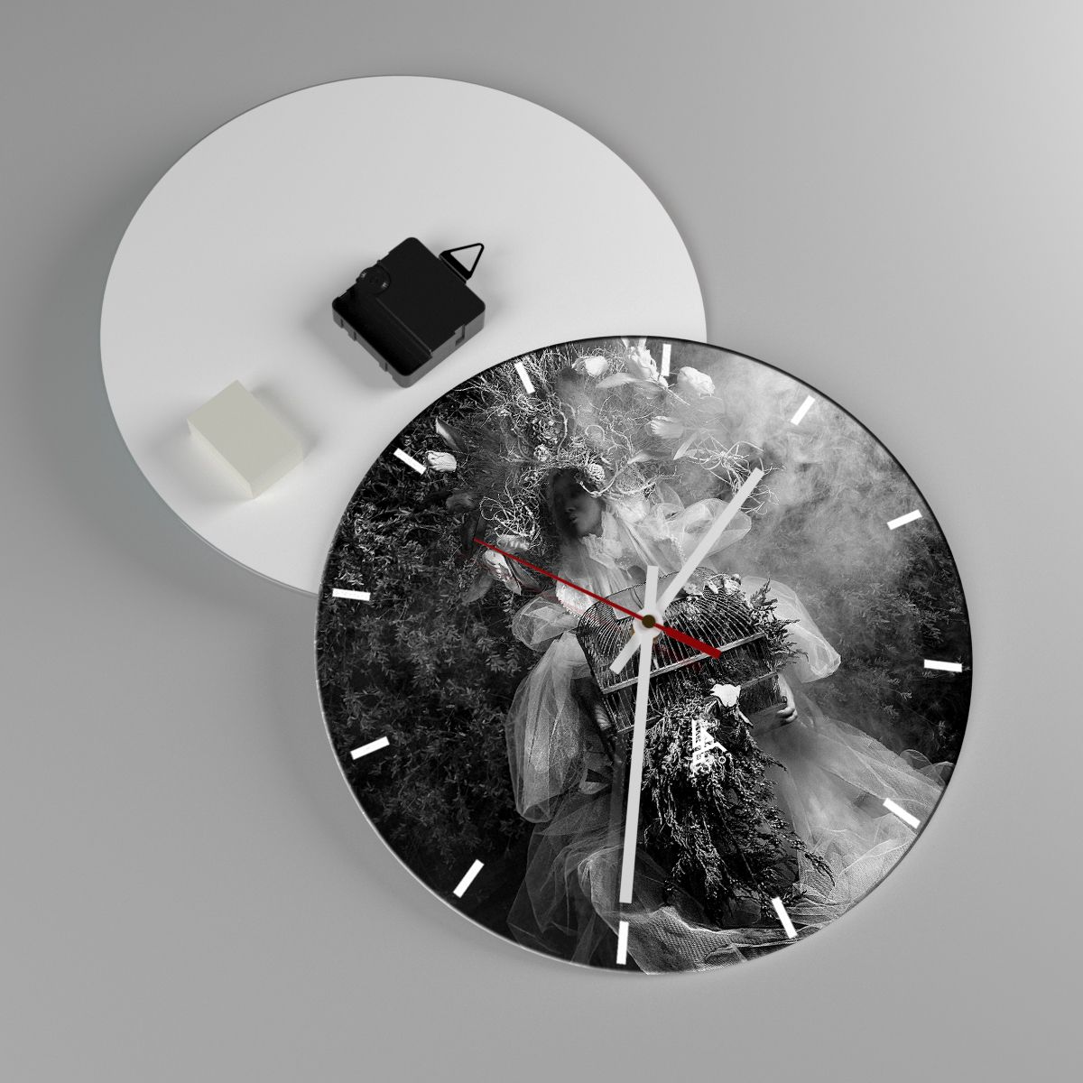 Reloj de pared Abstracción, Reloj de pared Antiguo, Reloj de pared Mujer, Reloj de pared Moda, Reloj de pared En Blanco Y Negro
