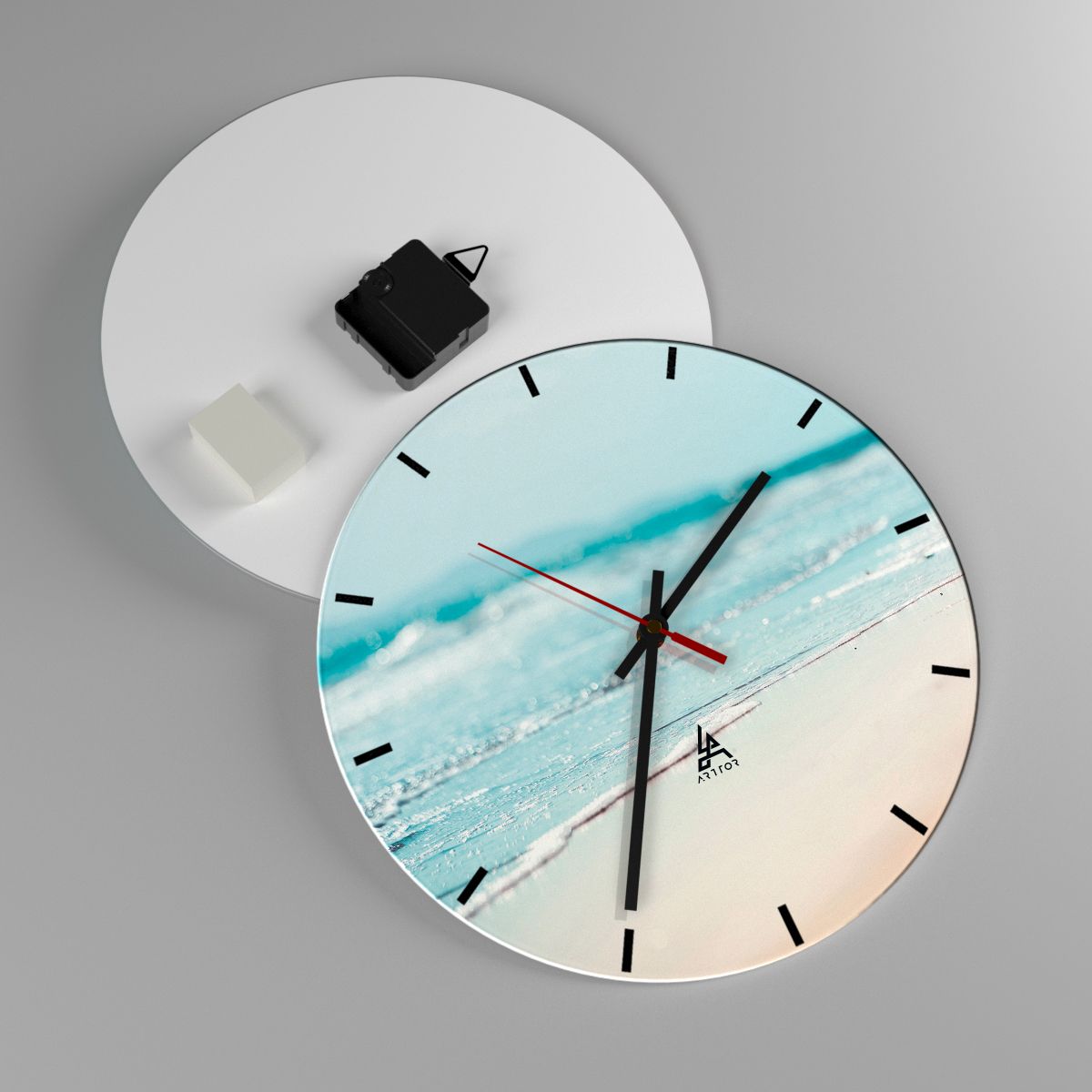 Reloj de pared Costa, Reloj de pared Playa, Reloj de pared Mar, Reloj de pared Naturaleza, Reloj de pared Paisaje