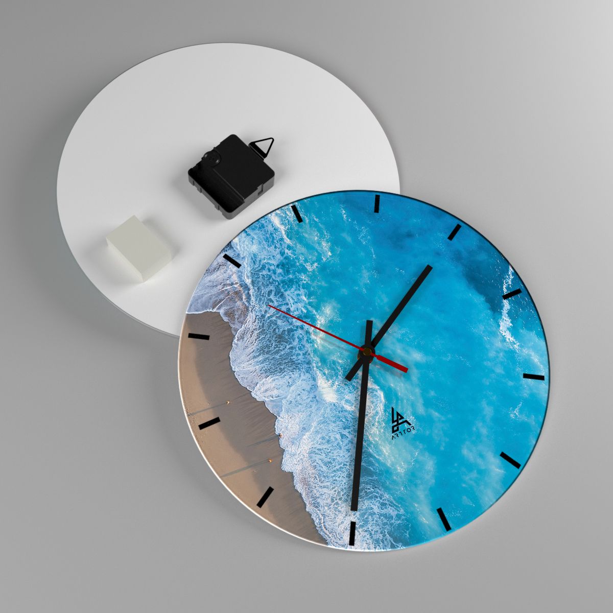 Reloj de pared Paisaje, Reloj de pared Playa, Reloj de pared Mar, Reloj de pared Viajes, Reloj de pared Océano