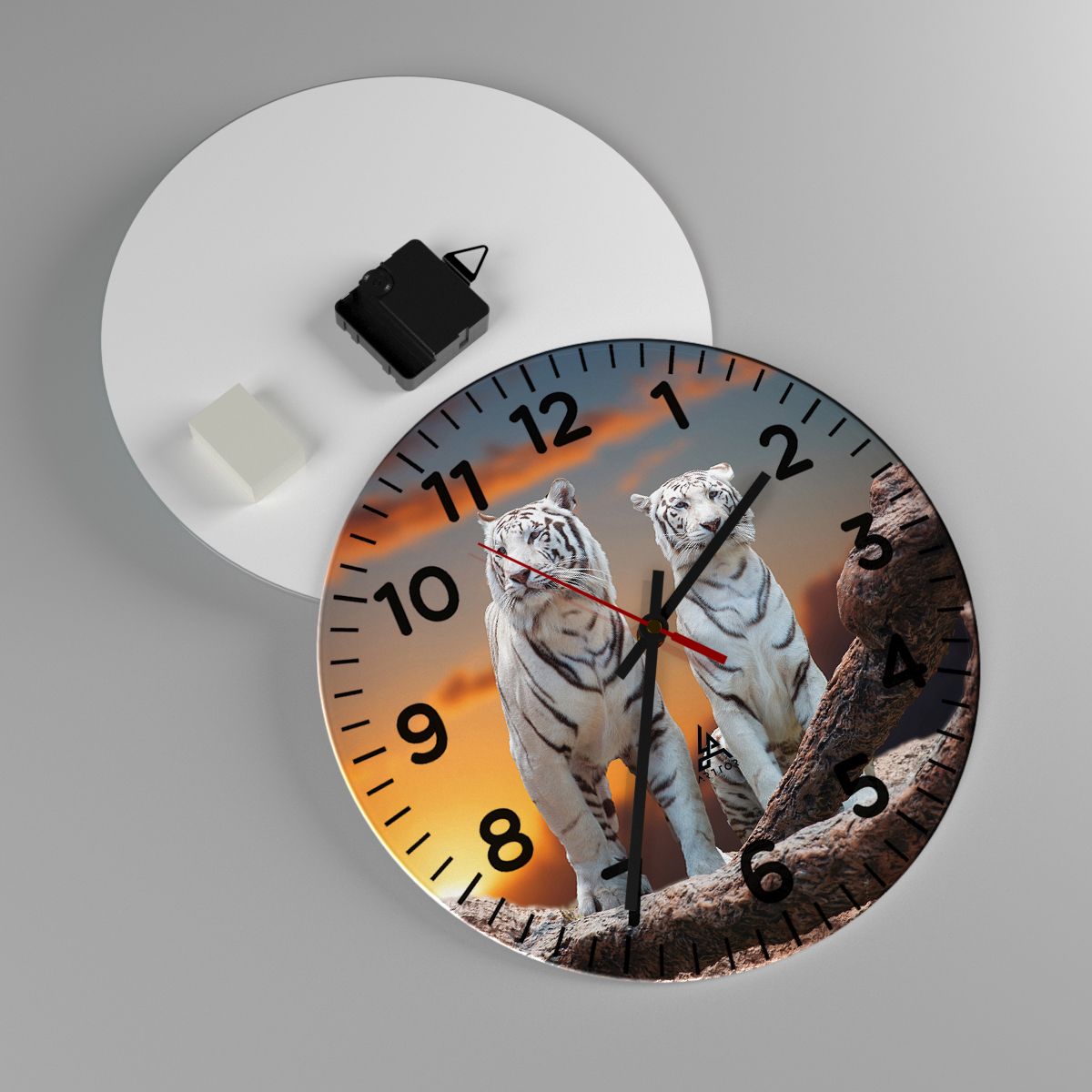 Reloj de pared Animales, Reloj de pared Tigre, Reloj de pared El Atardecer, Reloj de pared Naturaleza, Reloj de pared Gato Salvaje