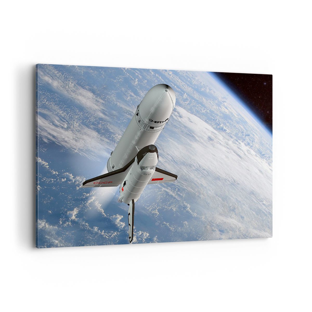 Obraz Na Płótnie - Sputnik Orbita - 100X70 Cm - Aa100X70-0496