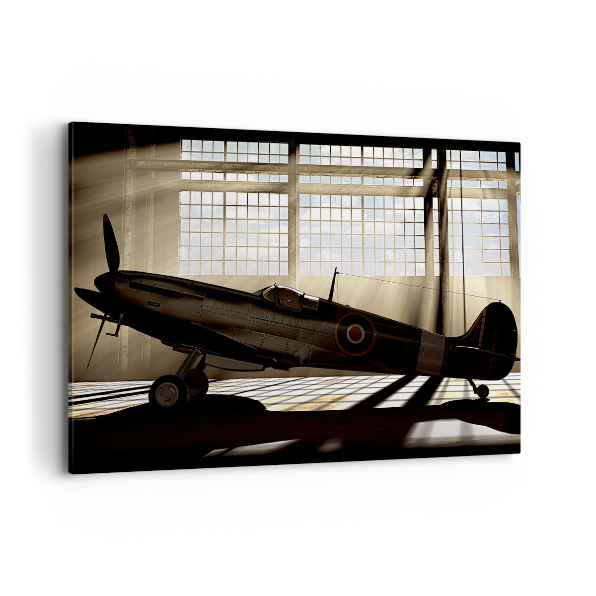 Obraz Na Płótnie - Samolot Hangar - 100X70 Cm - Aa100X70-2969