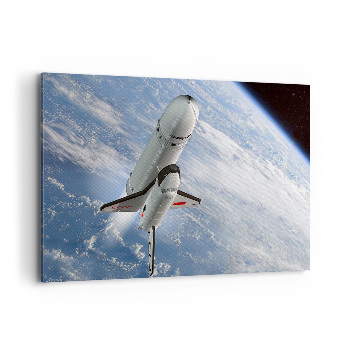 Obraz Na Płótnie - Sputnik Orbita - 120X80 Cm - Aa120X80-0496