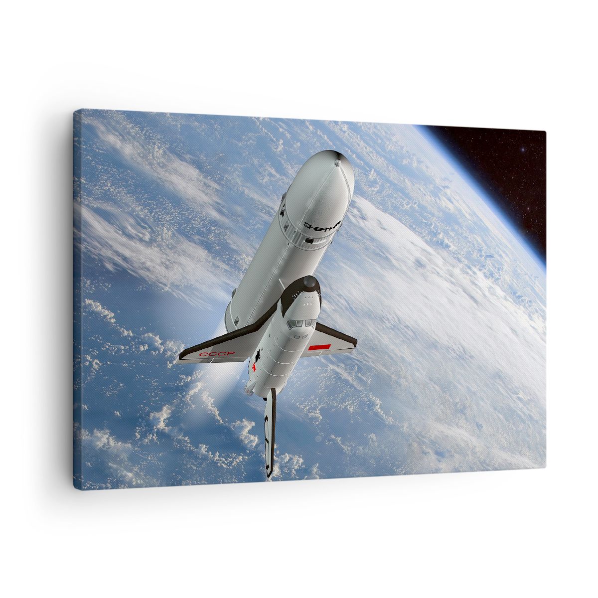 Obraz Na Płótnie - Sputnik Orbita - 70X50 Cm - Aa70X50-0496