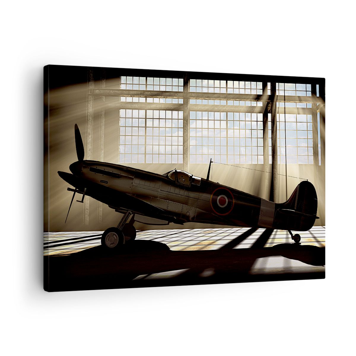 Obraz Na Płótnie - Samolot Hangar - 70X50 Cm - Aa70X50-2969