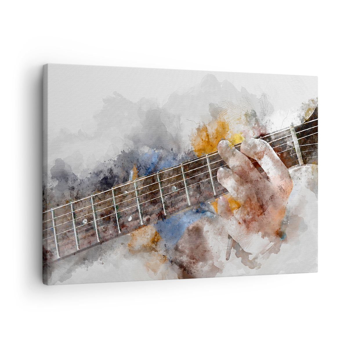 Obraz Na Płótnie - Muzyka Gitara Artysta - 70X50 Cm - Aa70X50-3448