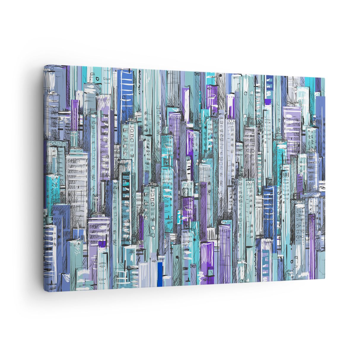 Obraz Na Płótnie - Drapacze Chmur - 70X50 Cm - Aa70X50-3857
