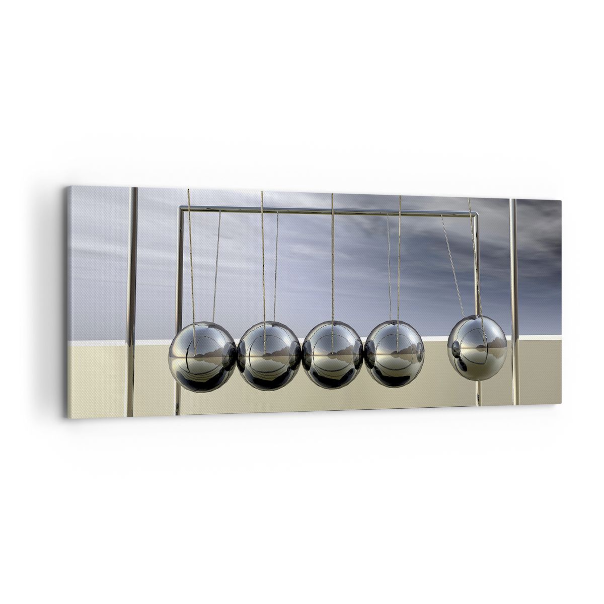 Obraz Na Płótnie - Kule Kompozycja - 100X40 Cm - Ab100X40-0252