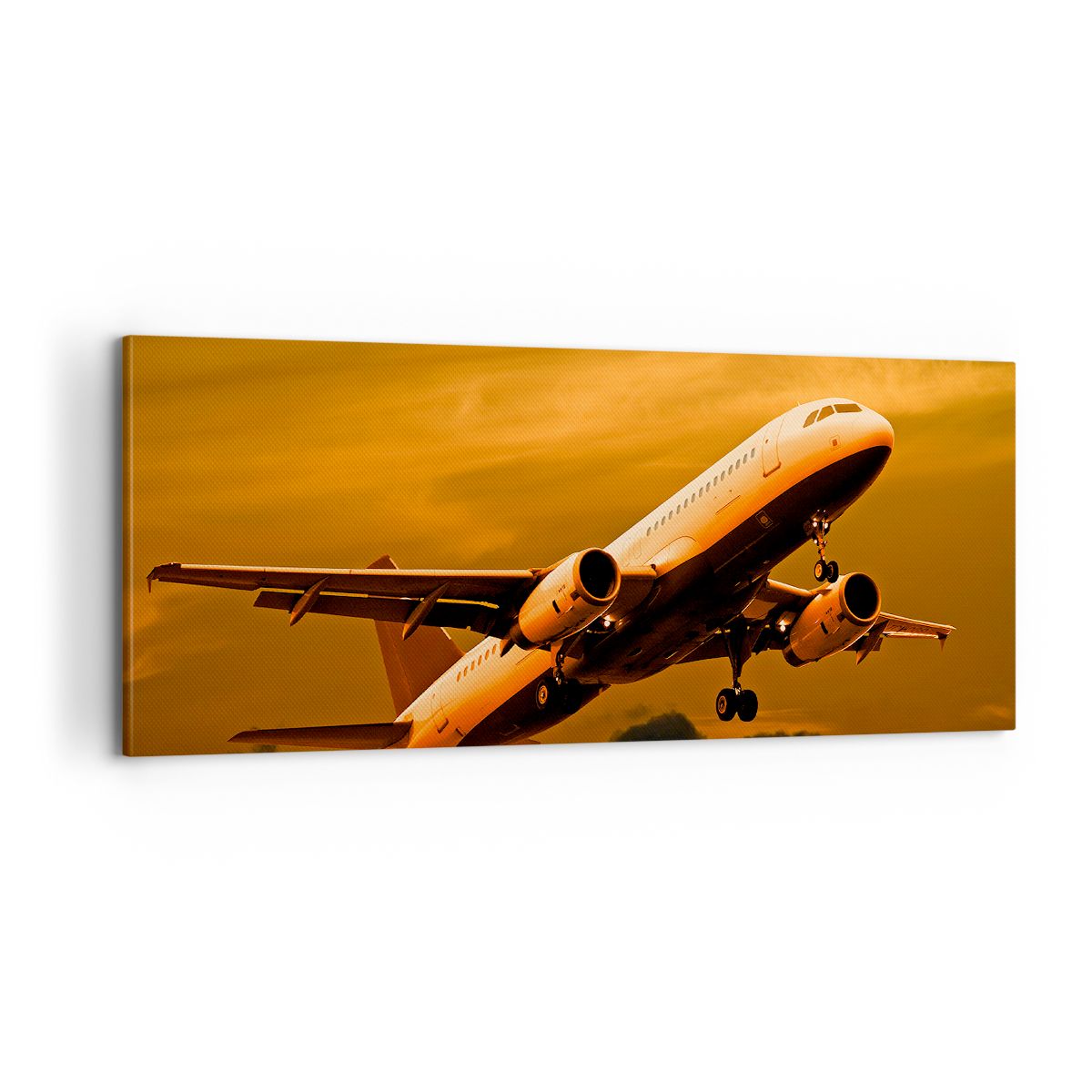 Obraz Na Płótnie - Samolot Start - 100X40 Cm - Ab100X40-0368