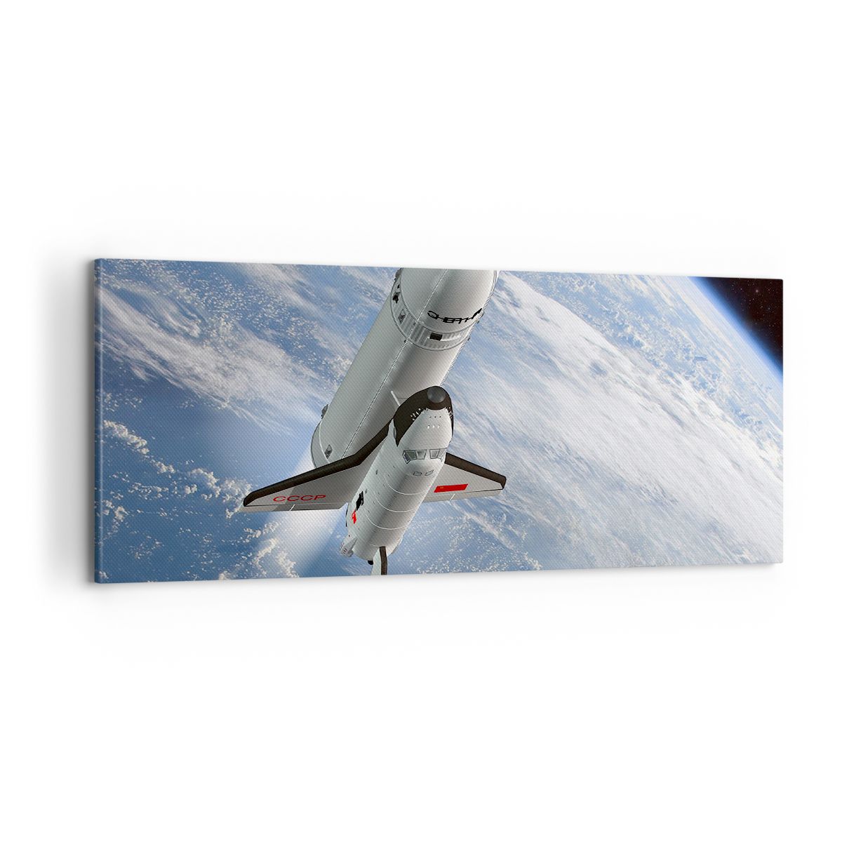 Obraz Na Płótnie - Sputnik Orbita - 100X40 Cm - Ab100X40-0496