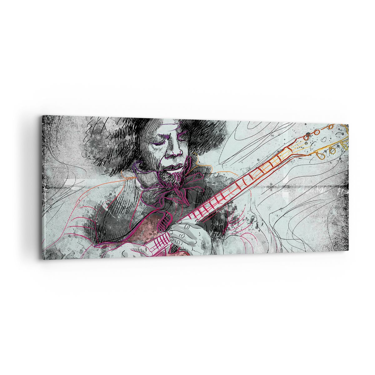 Obraz Na Płótnie - Gitara Muzyka  - 100X40 Cm - Ab100X40-2559