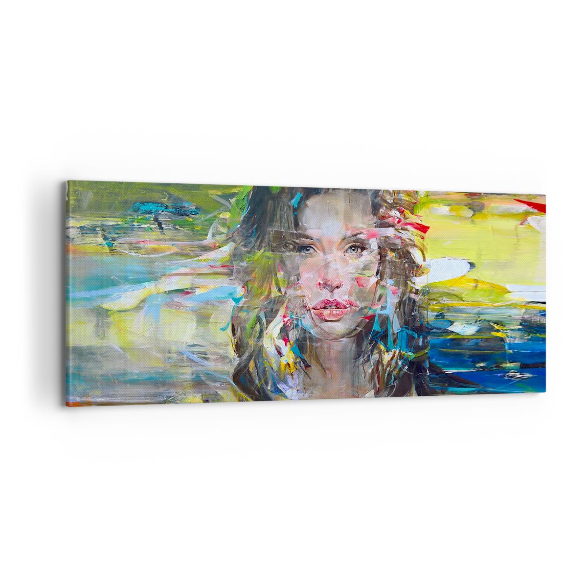 Obraz Na Płótnie - Portret Kobieta - 100X40 Cm - Ab100X40-3473