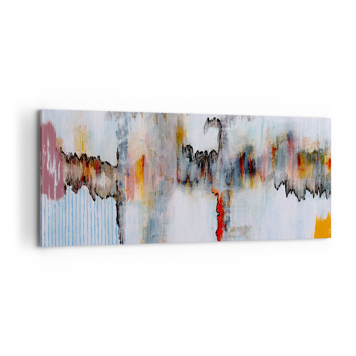 Obraz Na Płótnie - Zamazane Postaci  - 100X40 Cm - Ab100X40-3676