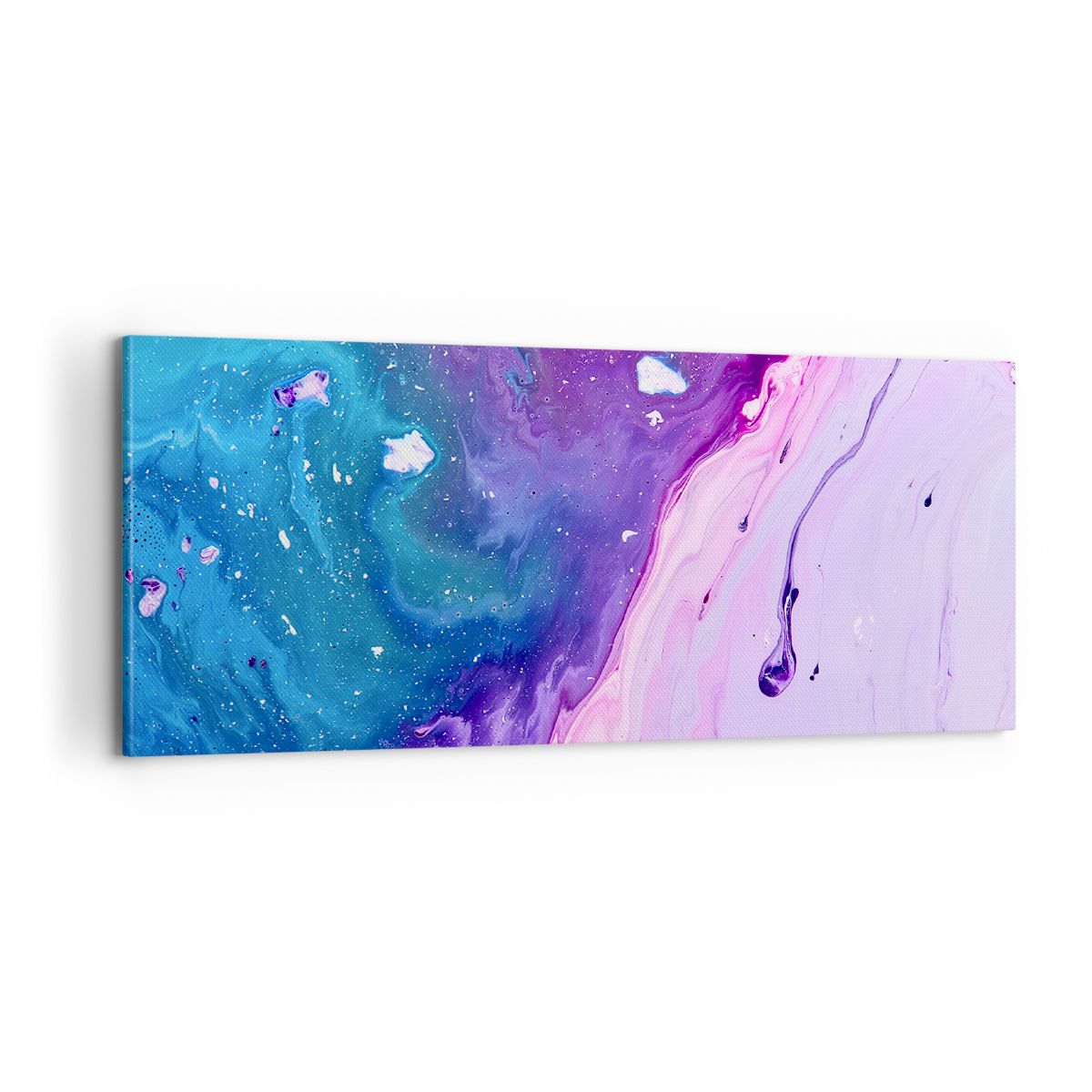 Obraz Na Płótnie - Kompozycja Błekit - 100X40 Cm - Ab100X40-3824