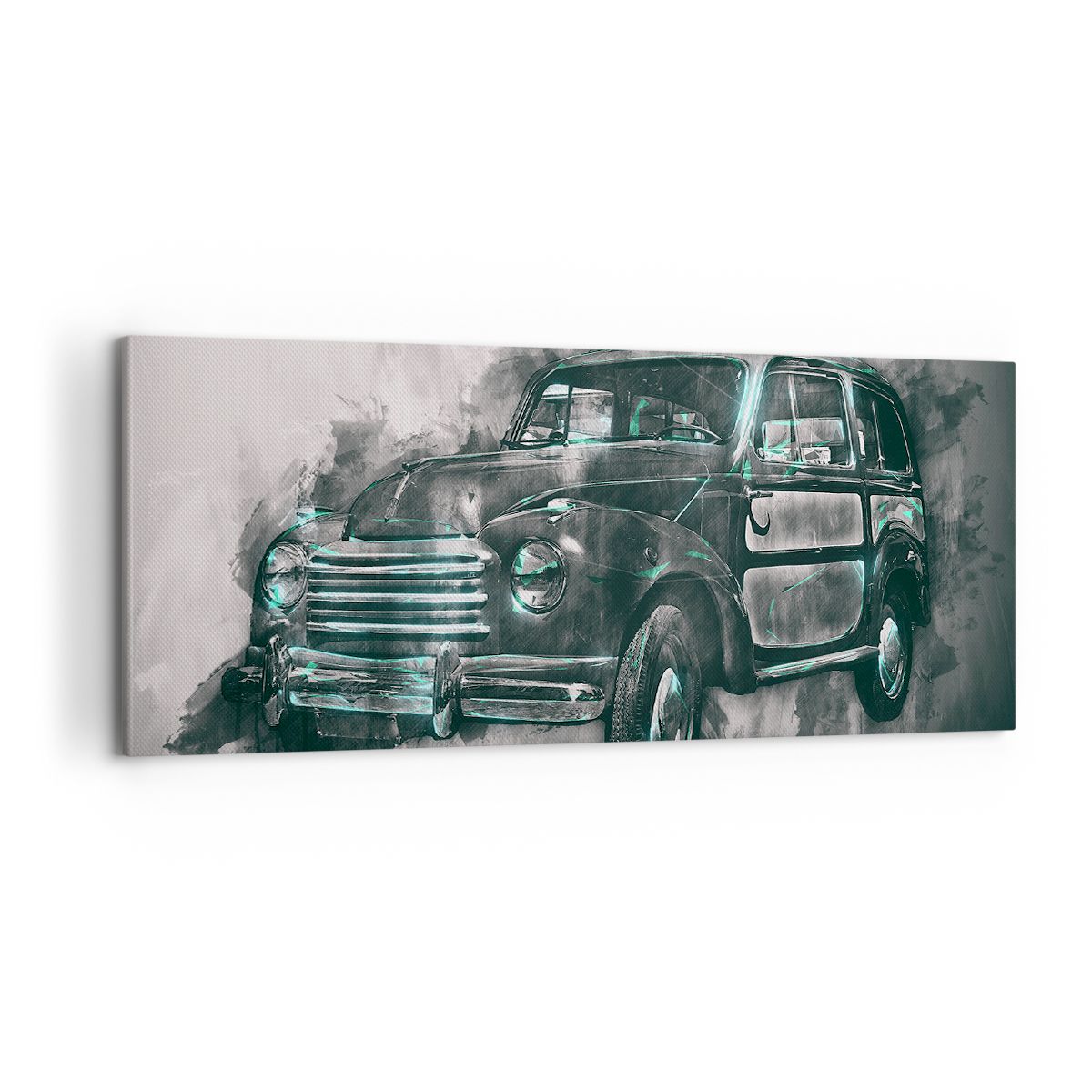 Obraz Na Płótnie - Samochód Retro  - 100X40 Cm - Ab100X40-3834