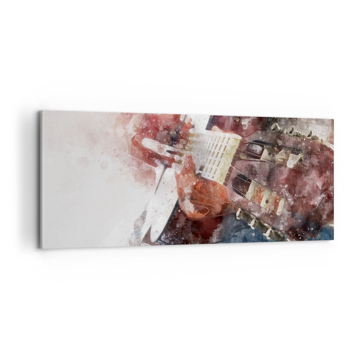 Obraz Na Płótnie - Muzyka Gitara - 100X40 Cm - Ab100X40-4000