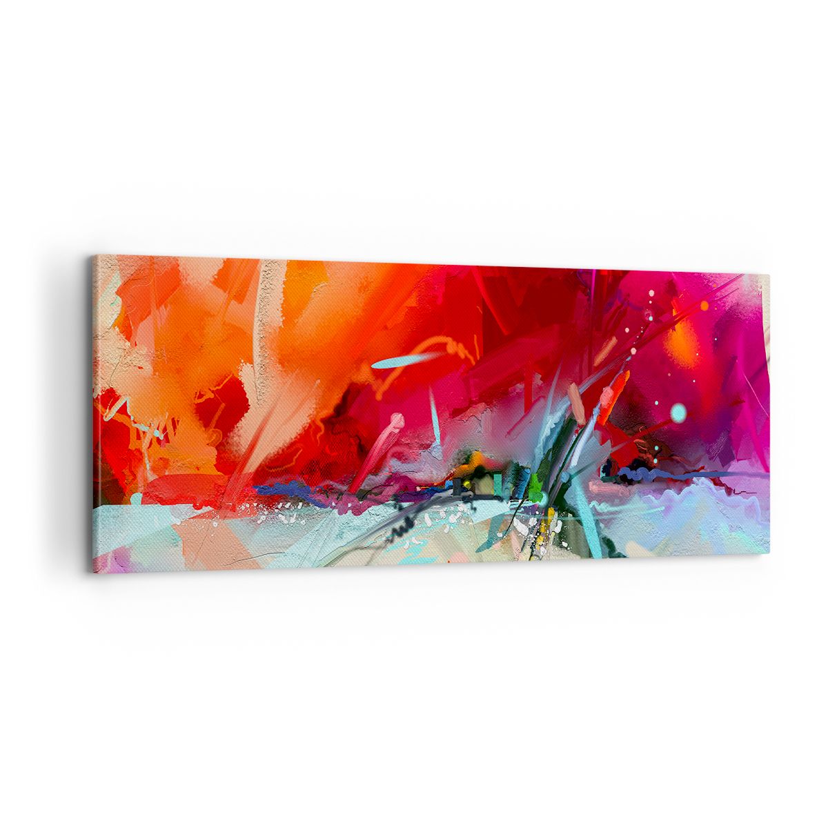 Obraz Na Płótnie - Kompozycja Dynamika - 100X40 Cm - Ab100X40-4036