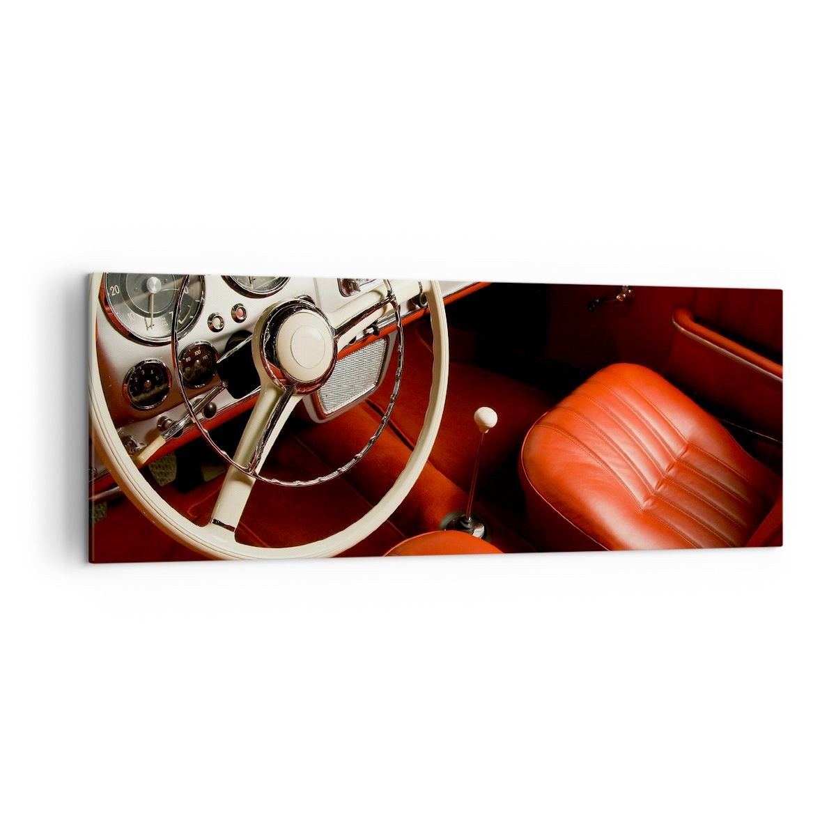 Obraz Na Płótnie - Samochód Retro - 140X50 Cm - Ab140X50-0149