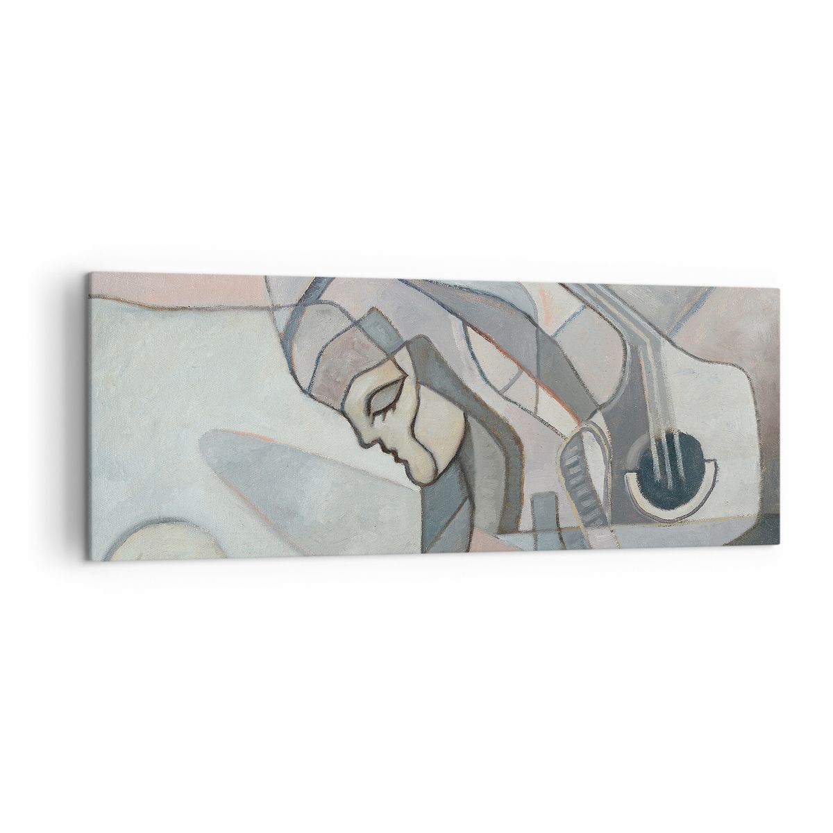 Obraz Na Płótnie - Kobieta Gitara  - 140X50 Cm - Ab140X50-3739