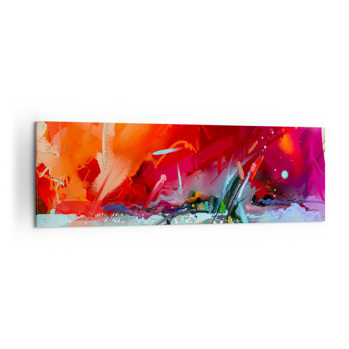 Obraz Na Płótnie - Kompozycja Dynamika - 160X50 Cm - Ab160X50-4036