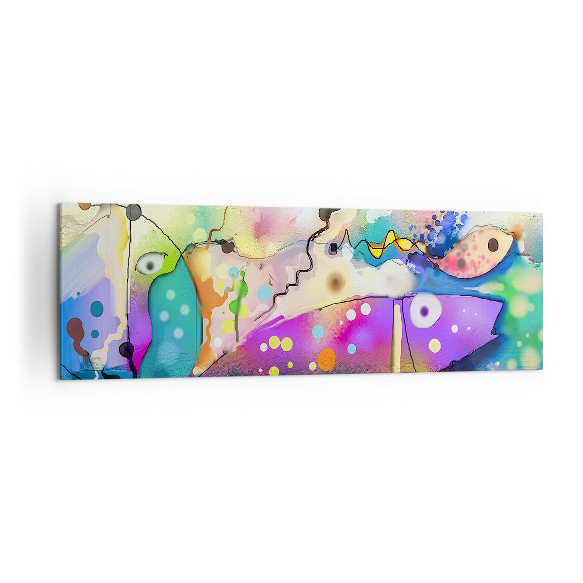 Obraz Na Płótnie - Ryby Pastele  - 160X50 Cm - Ab160X50-4096