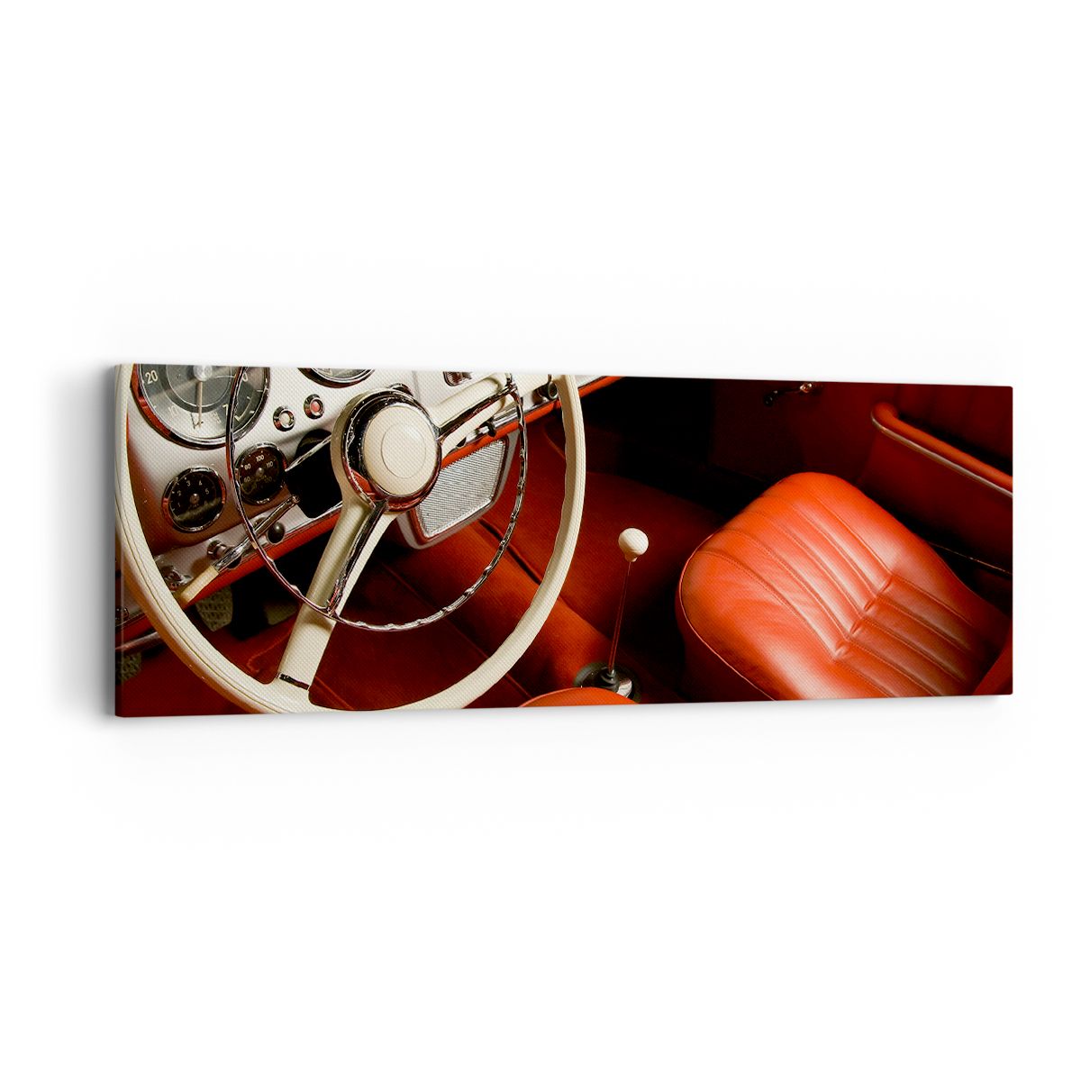 Obraz Na Płótnie - Samochód Retro - 90X30 Cm - Ab90X30-0149