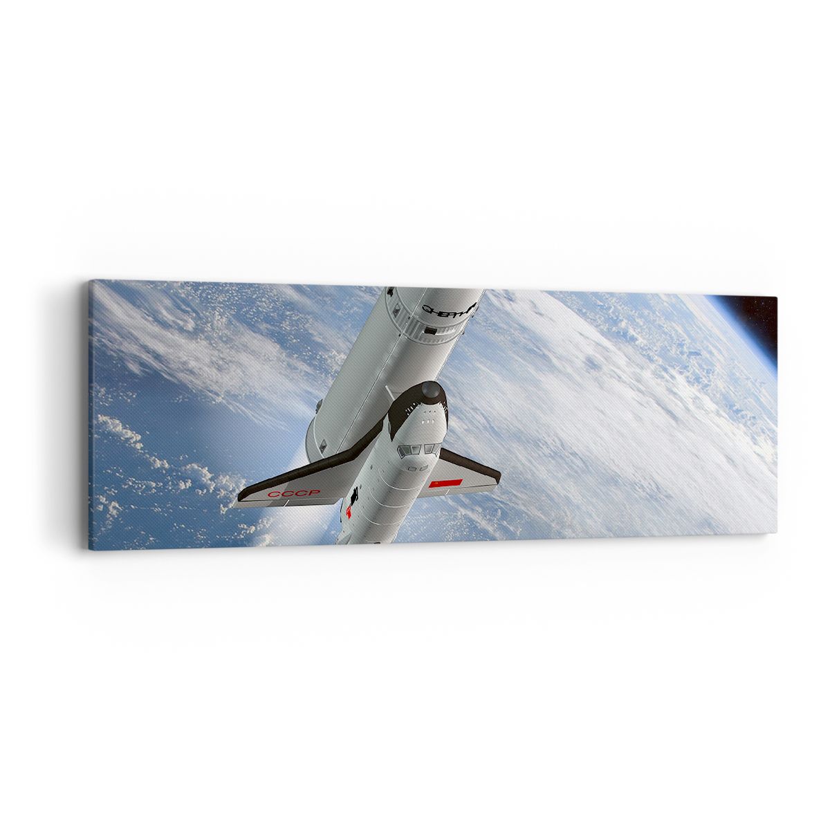 Obraz Na Płótnie - Sputnik Orbita - 90X30 Cm - Ab90X30-0496