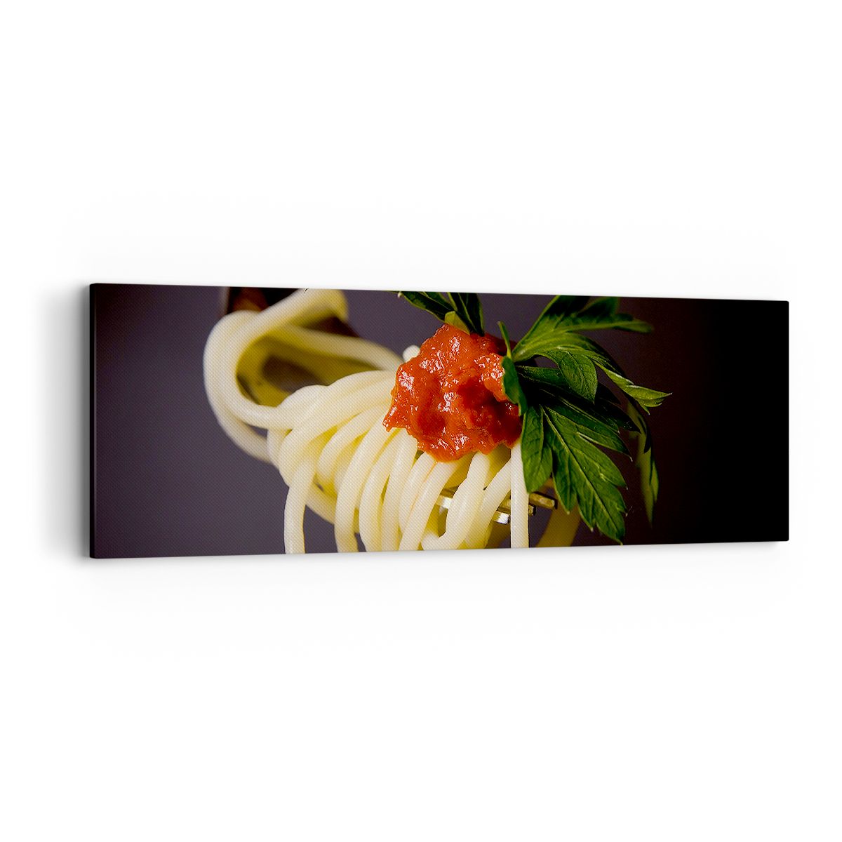 Obraz Na Płótnie - Spaghetti Sos  - 90X30 Cm - Ab90X30-1307