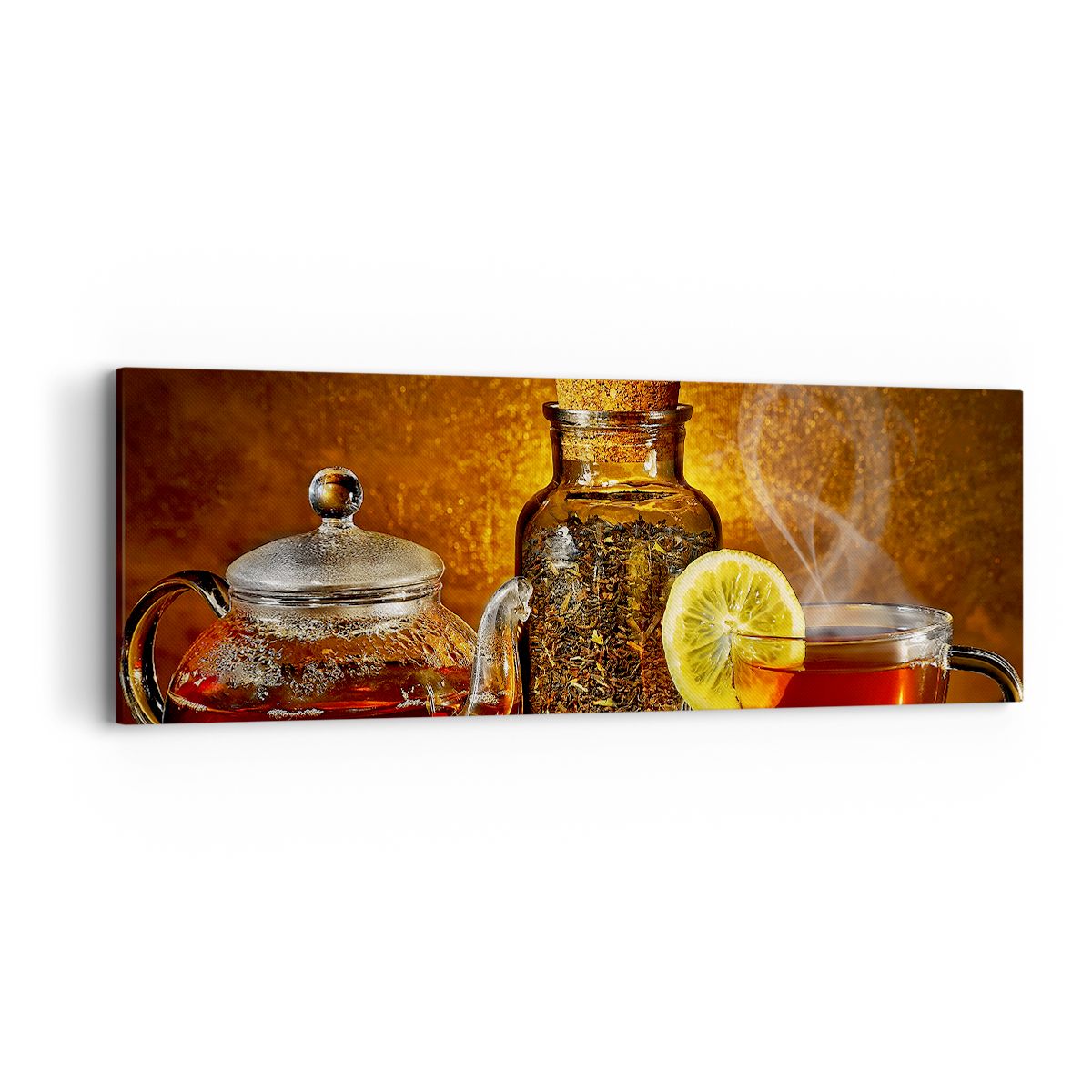 Obraz Na Płótnie - Herbata Napar  - 90X30 Cm - Ab90X30-2434