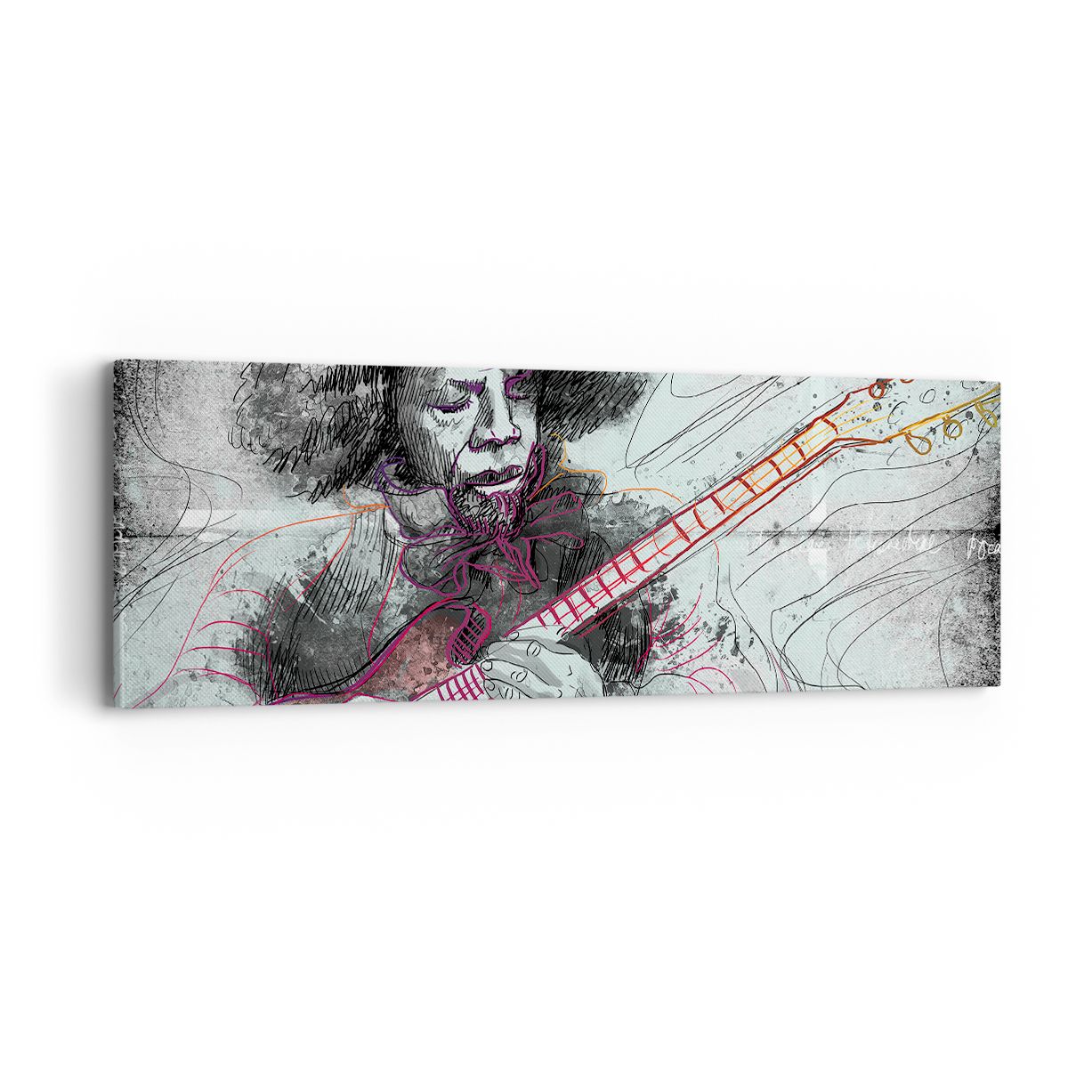 Obraz Na Płótnie - Gitara Muzyka  - 90X30 Cm - Ab90X30-2559