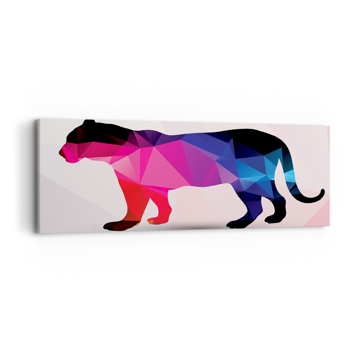 Obraz Na Płótnie - Pantera Rysunek - 90X30 Cm - Ab90X30-2808