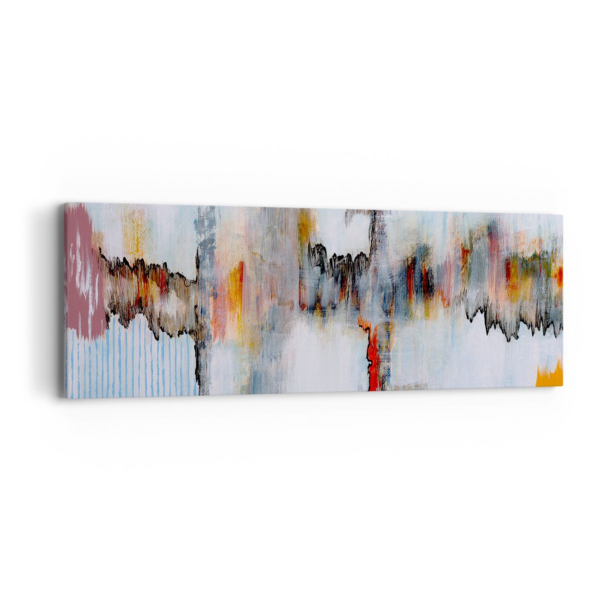 Obraz Na Płótnie - Zamazane Postaci  - 90X30 Cm - Ab90X30-3676