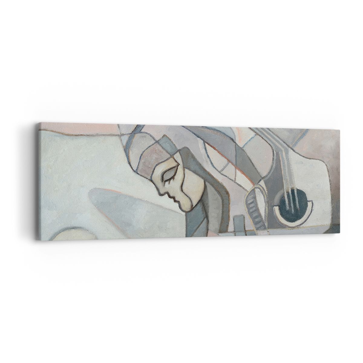 Obraz Na Płótnie - Kobieta Gitara  - 90X30 Cm - Ab90X30-3739