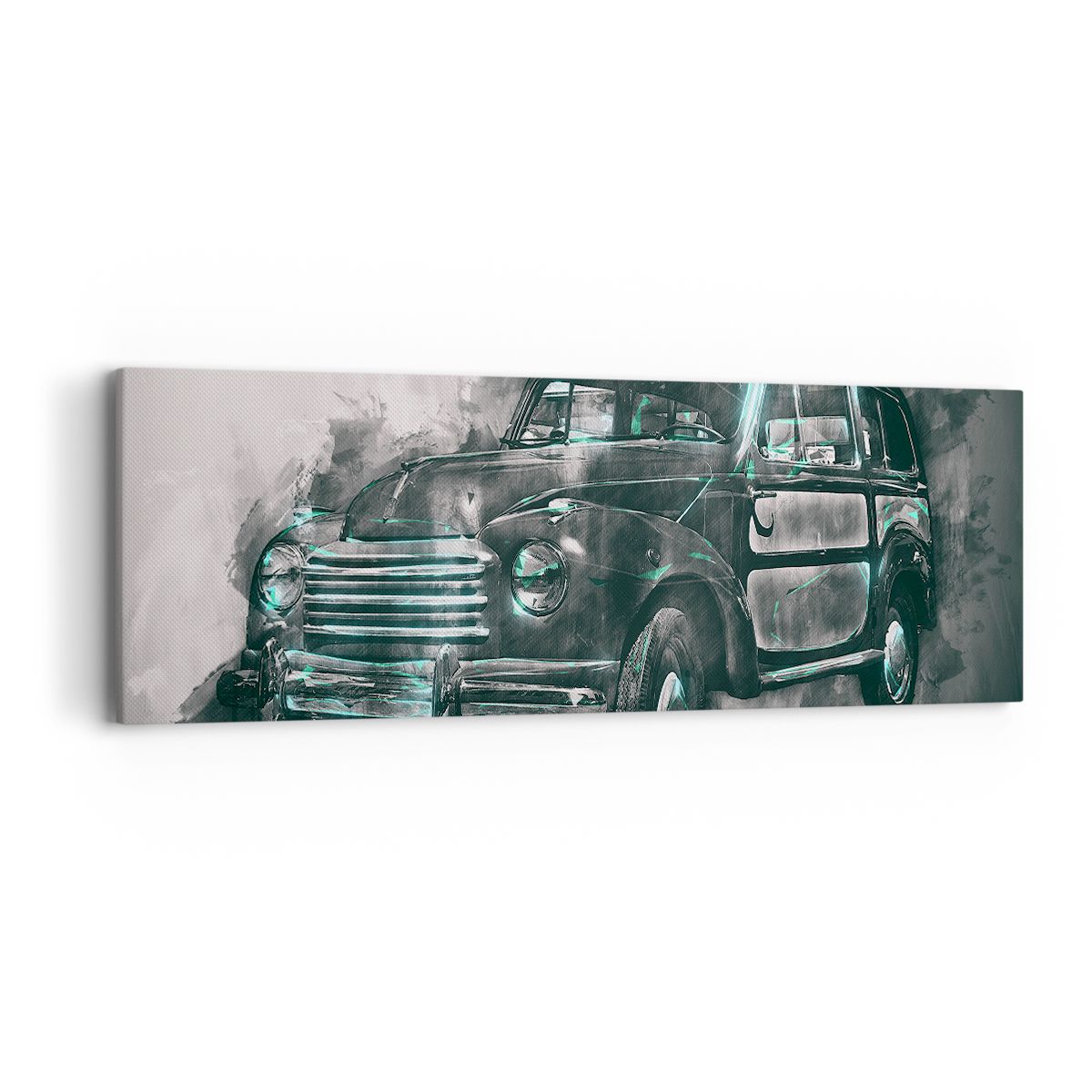 Obraz Na Płótnie - Samochód Retro  - 90X30 Cm - Ab90X30-3834