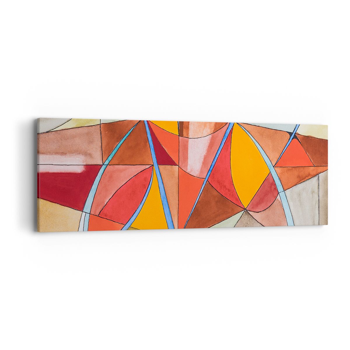 Obraz Na Płótnie - Kompozycja Figury - 90X30 Cm - Ab90X30-3960