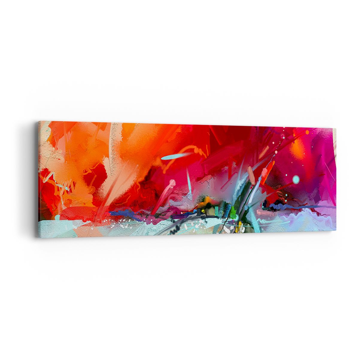 Obraz Na Płótnie - Kompozycja Dynamika - 90X30 Cm - Ab90X30-4036