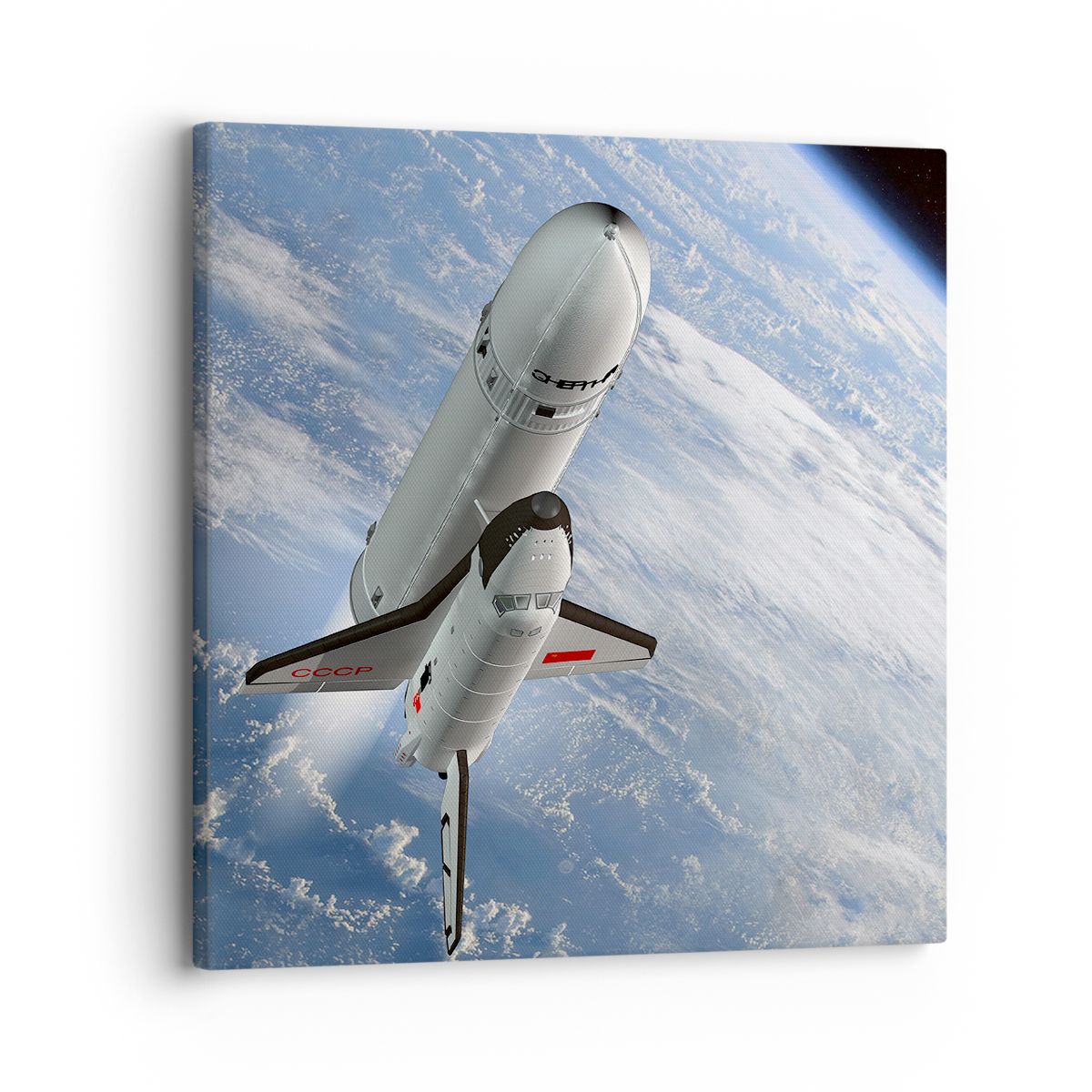 Obraz Na Płótnie - Sputnik Orbita - 30X30 Cm - Ac30X30-0496