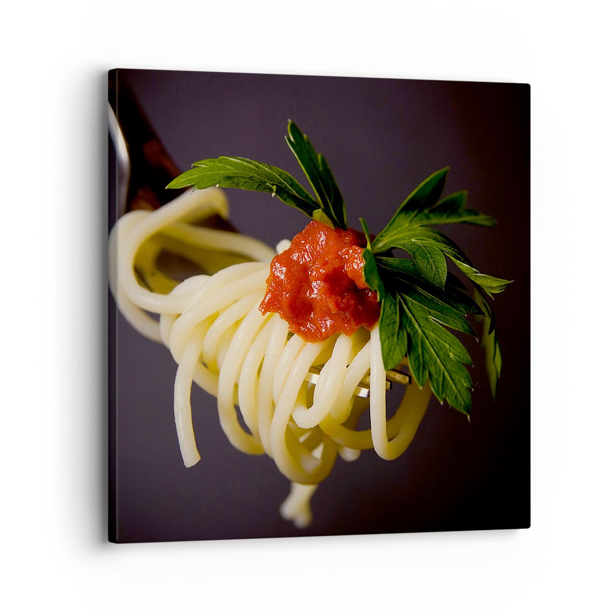 Obraz Na Płótnie - Spaghetti Sos  - 30X30 Cm - Ac30X30-1307