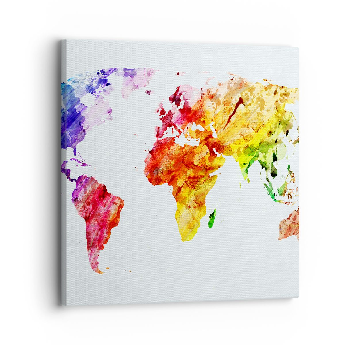 Obraz Na Płótnie - Mapa Kontynent - 30X30 Cm - Ac30X30-2799