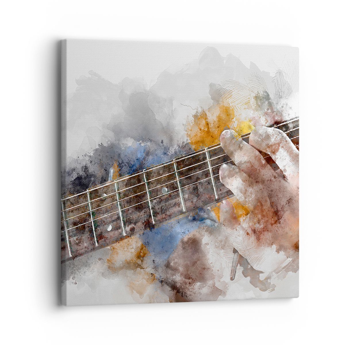 Obraz Na Płótnie - Muzyka Gitara Artysta - 30X30 Cm - Ac30X30-3448