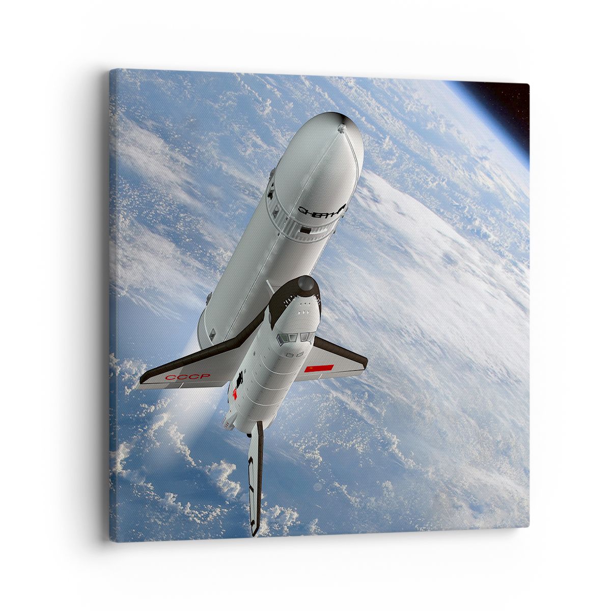 Obraz Na Płótnie - Sputnik Orbita - 40X40 Cm - Ac40X40-0496