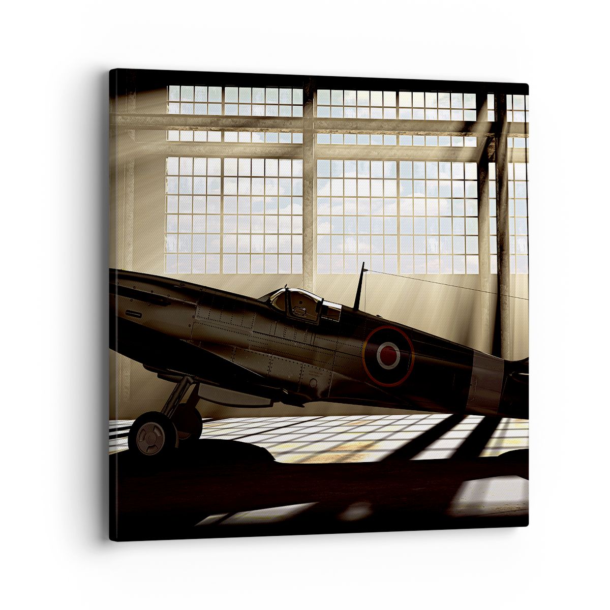 Obraz Na Płótnie - Samolot Hangar - 40X40 Cm - Ac40X40-2969