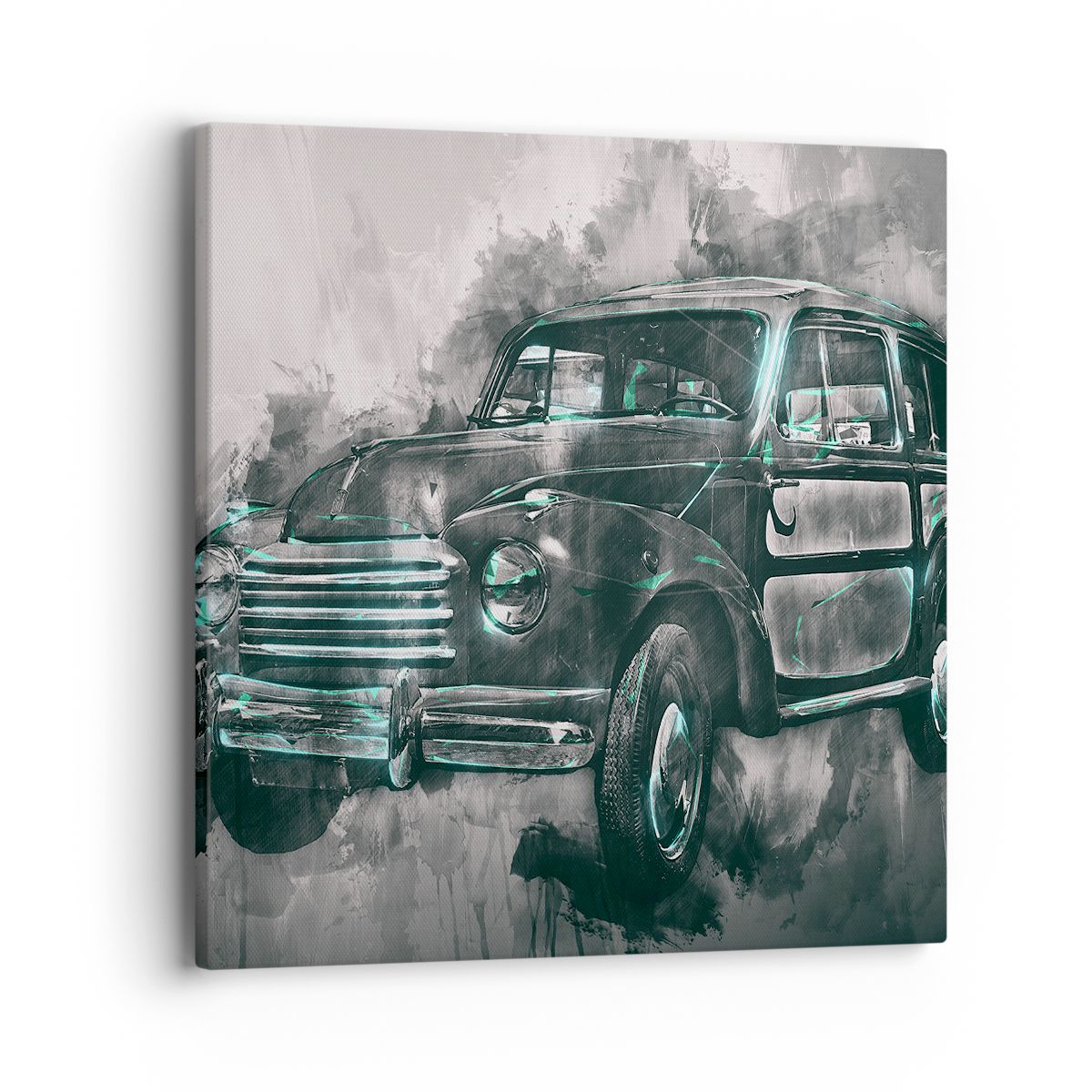 Obraz Na Płótnie - Samochód Retro  - 40X40 Cm - Ac40X40-3834